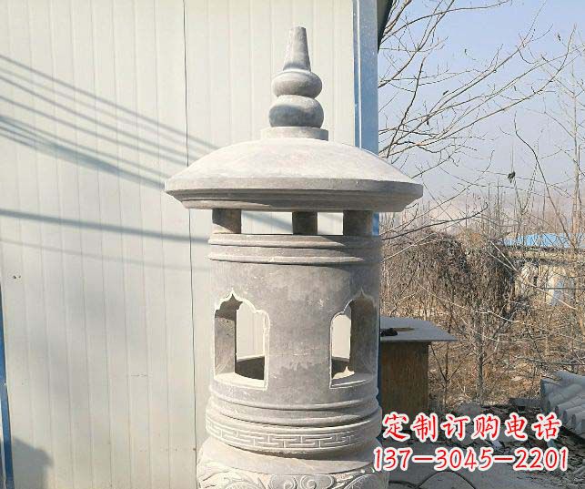 威海公园大理石小型石灯