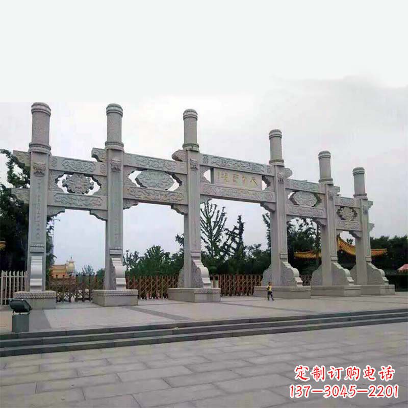 威海公园大门五门无楼牌坊