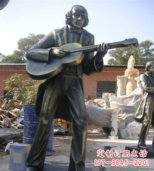威海高端精致吉他雕塑
