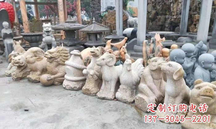 威海十二生肖动物雕塑