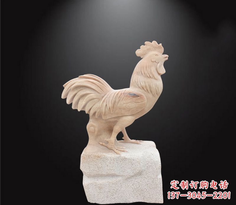 威海公园动物公鸡石雕