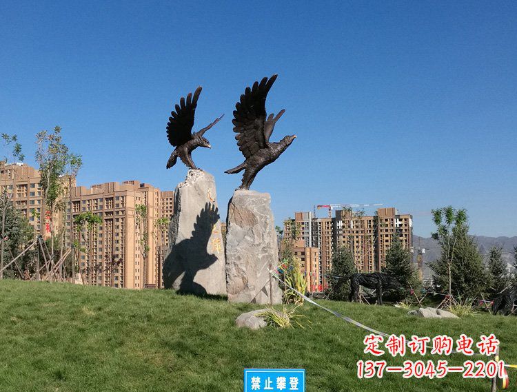 威海全新设计的精致老鹰雕塑