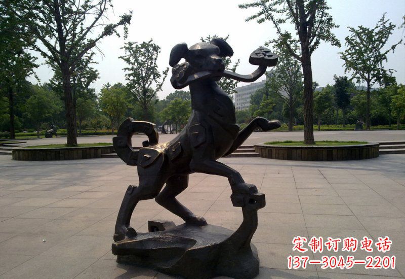 威海精美动物铜雕