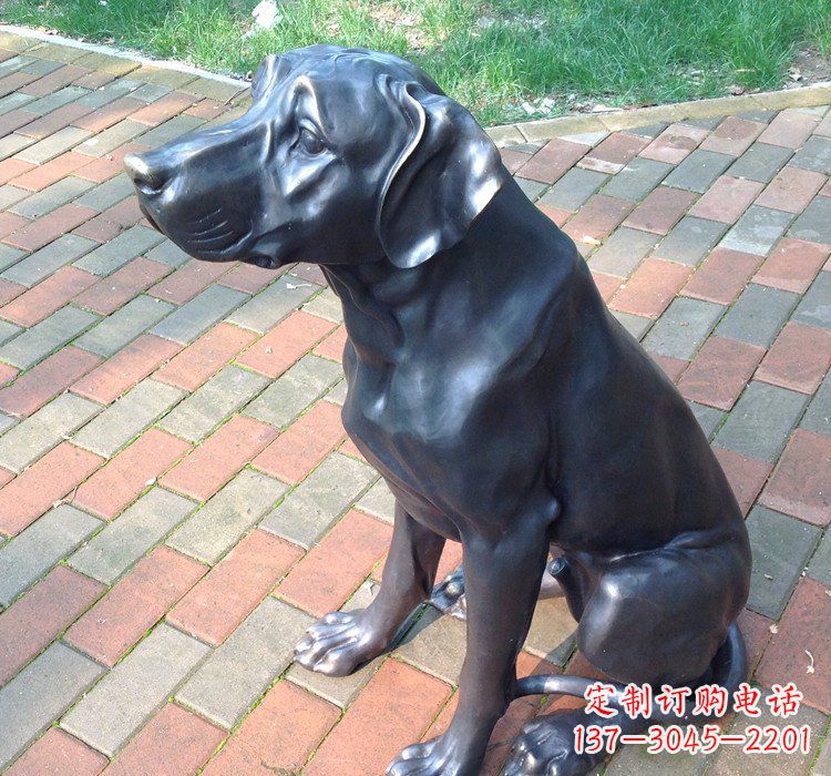 威海公园动物铜雕狗