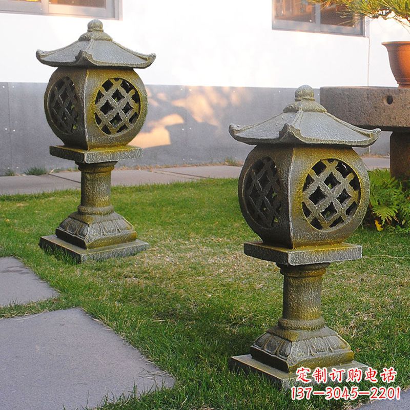 威海公园仿古石灯笼