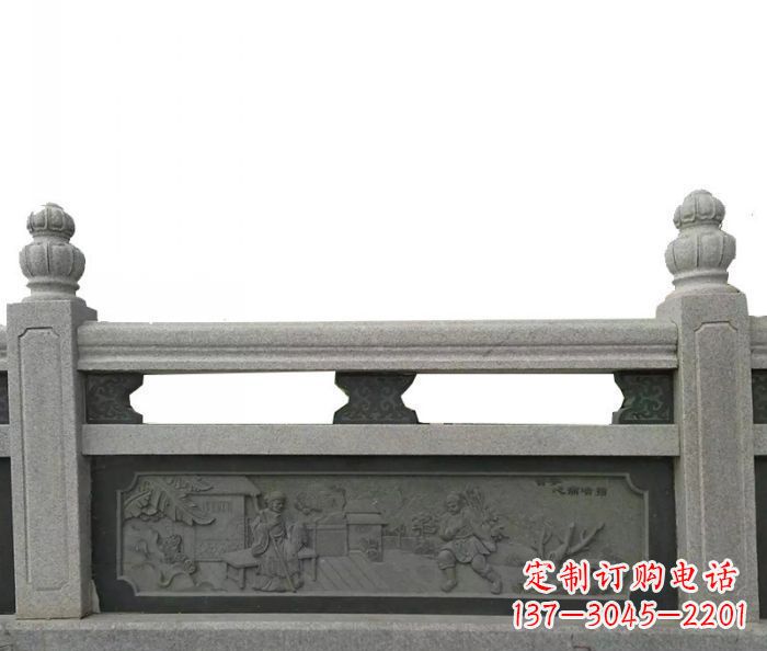 威海公园仿古石雕栏板