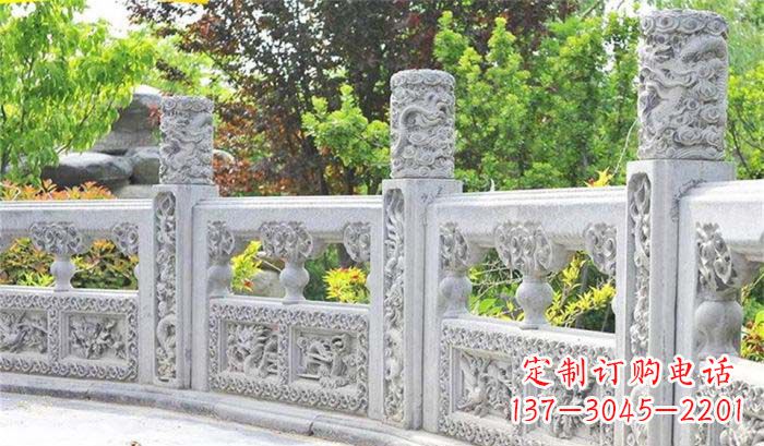 威海公园仿古石栏板雕塑