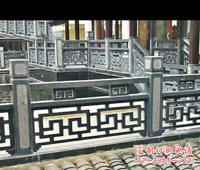 威海中领雕塑精致仿古石栏板