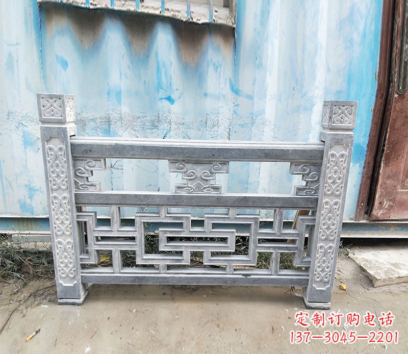 威海艺术精美的公园仿古石栏板雕刻