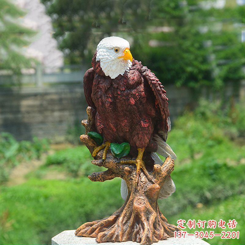 威海金羽老鹰玻璃钢雕塑