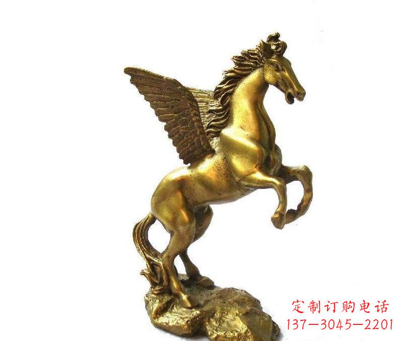 威海公园飞马动物铜雕