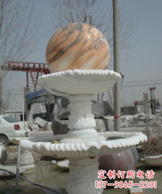 威海公园风水球石雕