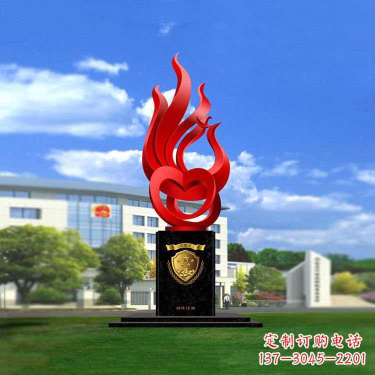 威海公园凤凰雕塑不锈钢景观雕塑