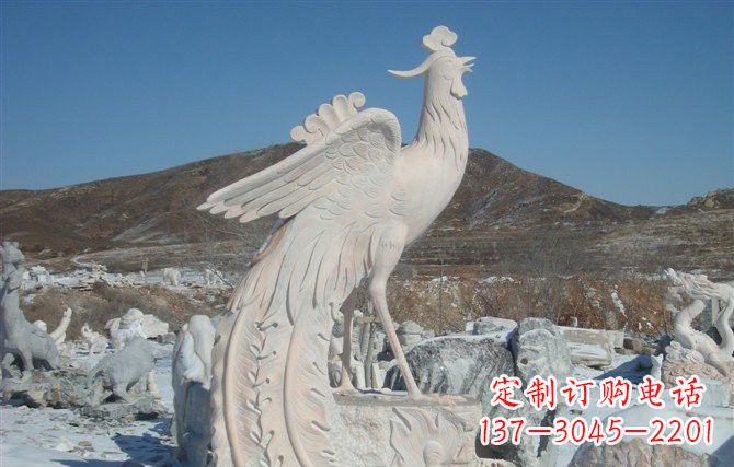 威海公园凤凰石雕
