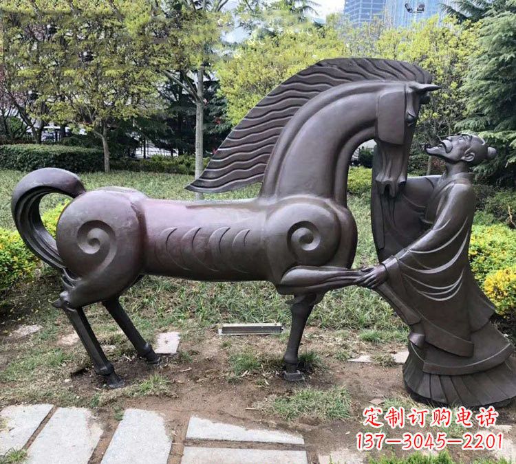 威海展现历史名人的铜雕雕塑