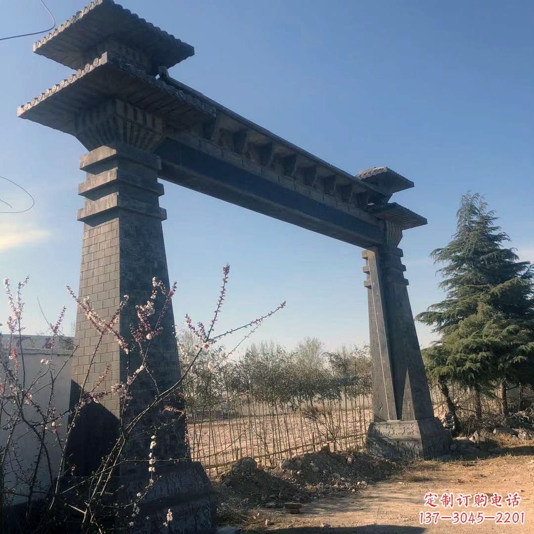 威海高雅独特的汉阙大门石雕