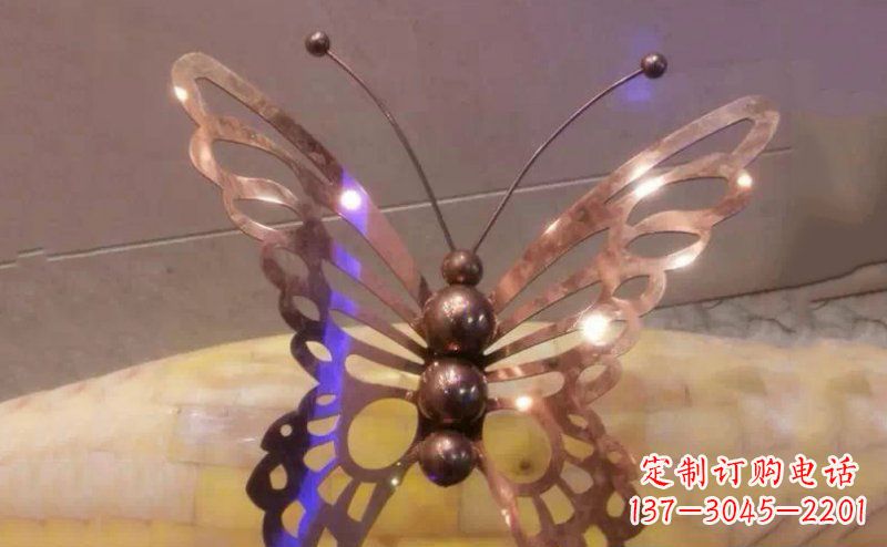 威海高品质不锈钢蝴蝶雕塑