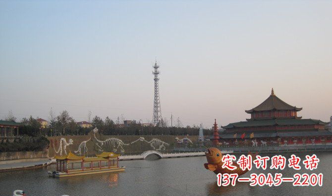 威海静谧自然,金鱼铜雕精美绝伦