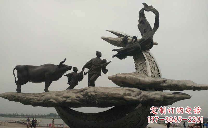 威海非凡爱恋不锈钢牛郎织女雕塑