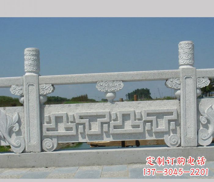 威海公园景观大理石栏板雕塑