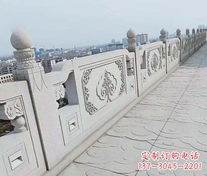 威海精美大理石栏板雕塑