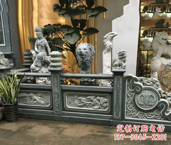 威海公园景观仿古石栏板 (3)