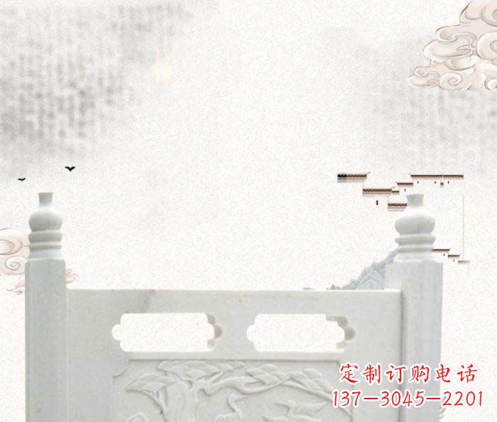 威海中领雕塑汉白玉石栏板雕塑