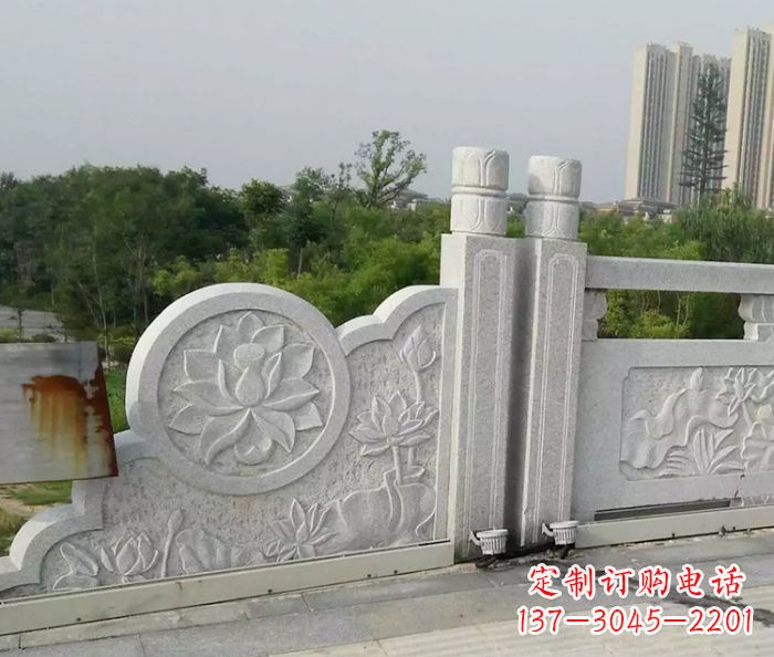 威海汉白玉石雕栏板