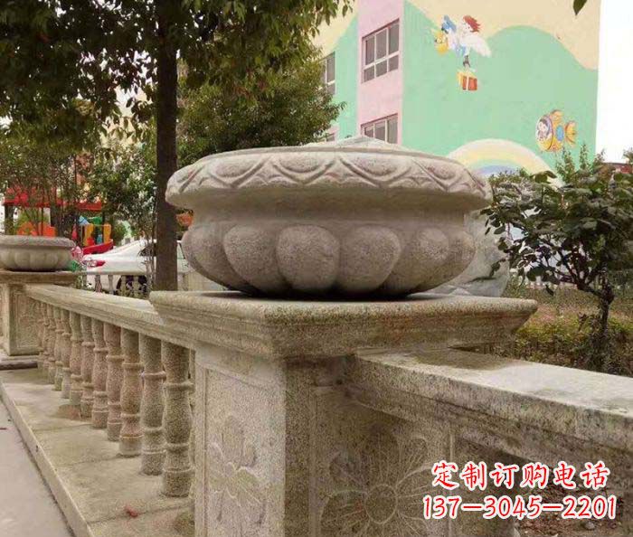 威海砂岩花盆雕塑