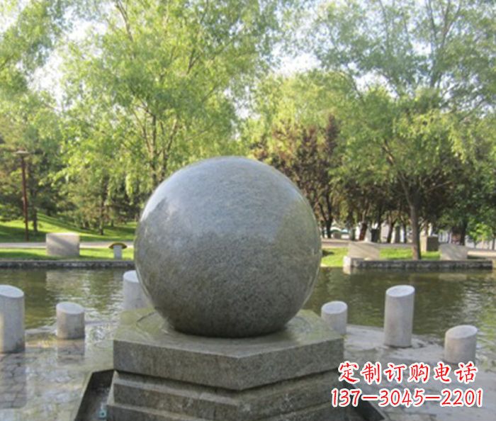 威海悠久象征——精致风水球石雕