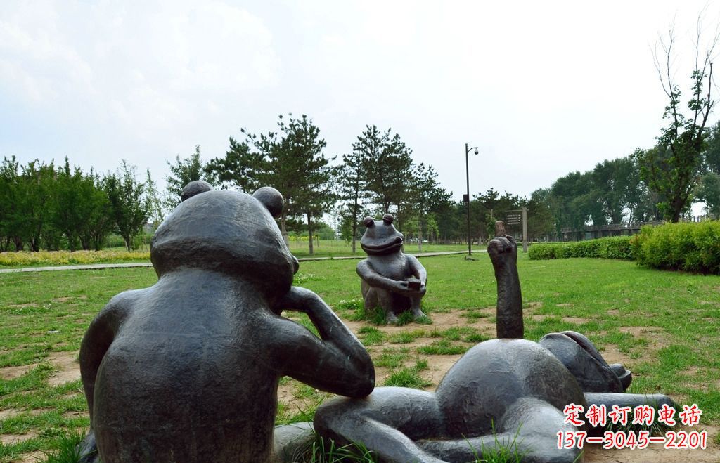 威海中领雕塑 | 艺术级青蛙铜雕