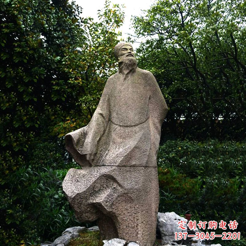威海精美苏东坡砂岩雕塑