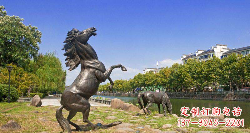 威海中领雕塑精美动物铜雕