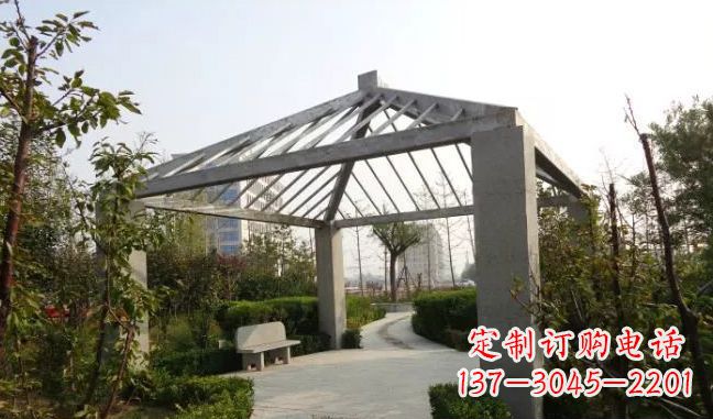 威海公园凉亭不锈钢雕塑