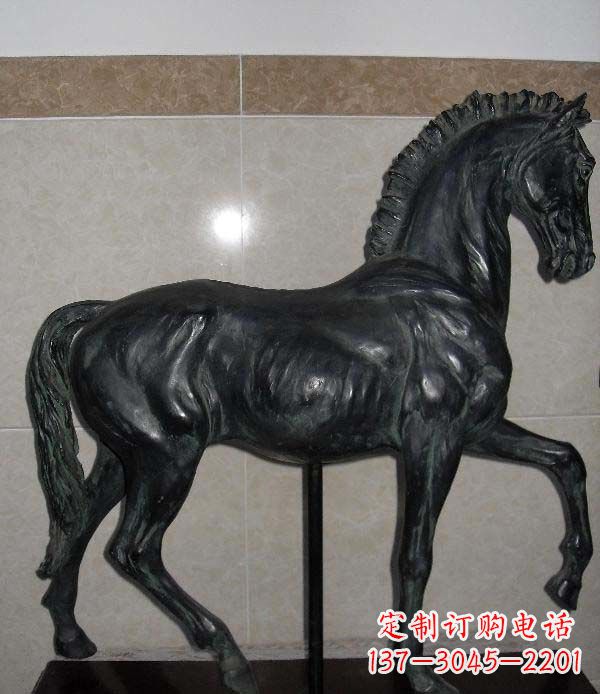 威海公园马动物景观铜雕