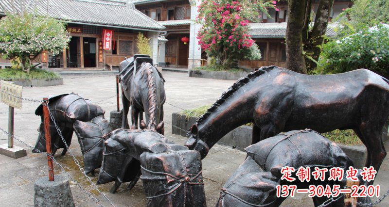 威海中领雕塑定制的铜动物雕塑