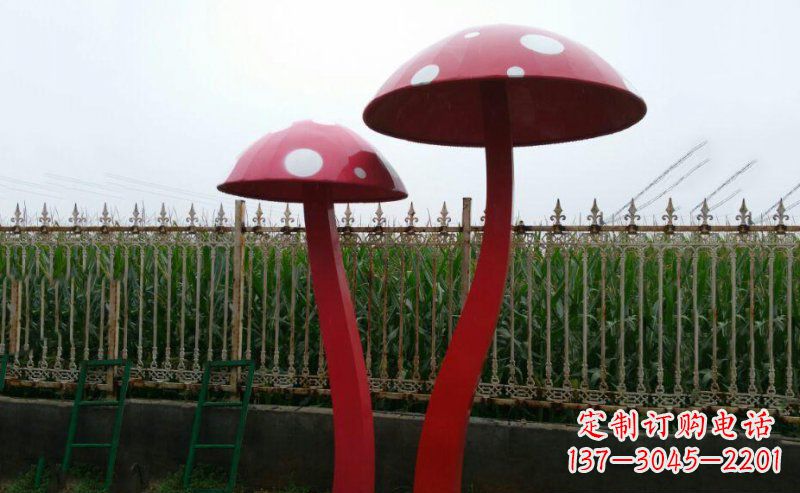 威海精致蘑菇不锈钢雕塑