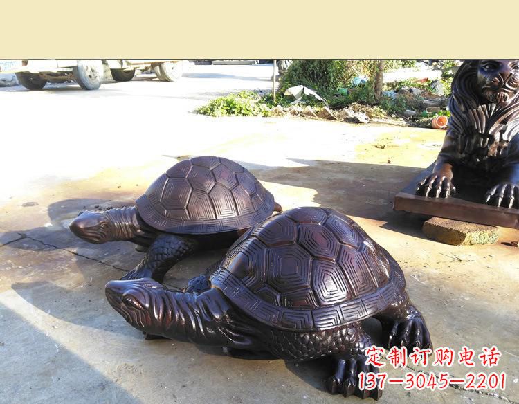 威海温情乌龟铜雕