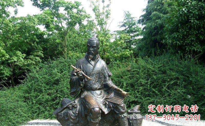 威海传统风情渔翁铜雕