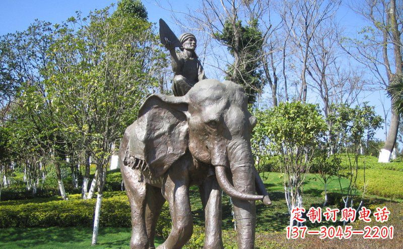 威海 令人惊叹的大象铜雕塑