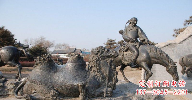 威海精致古典 骑马雕塑