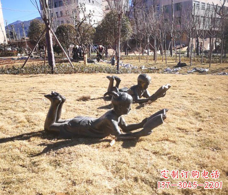 威海精致的儿童仿铜雕塑