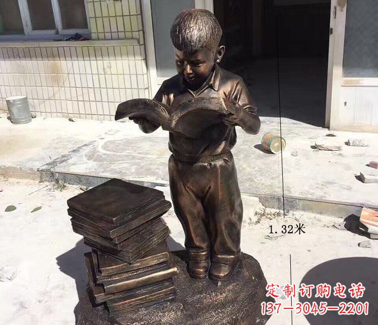 威海杰出的小孩铜雕