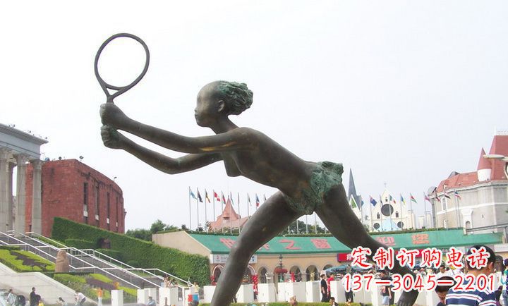 威海精致羽毛球铜雕