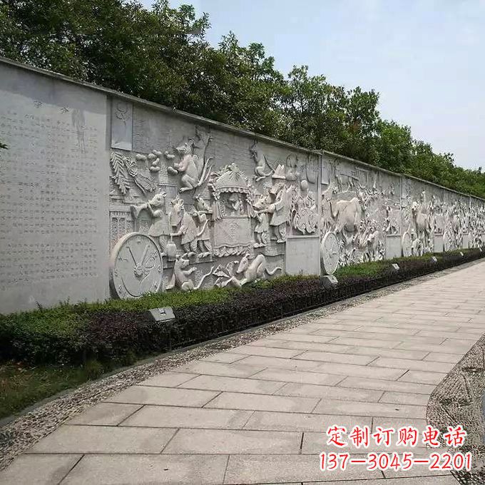 威海领雕塑 | 十二生肖文化浮雕