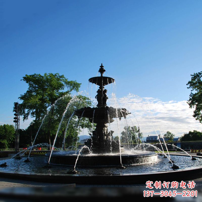 威海精美喷泉雕塑,点缀公园美景