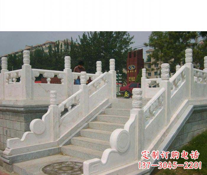 威海精美大理石栏板雕塑