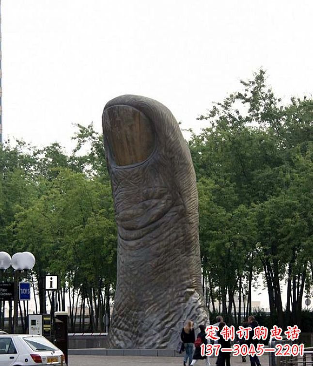 威海中领雕塑大拇指铜雕竖立景观