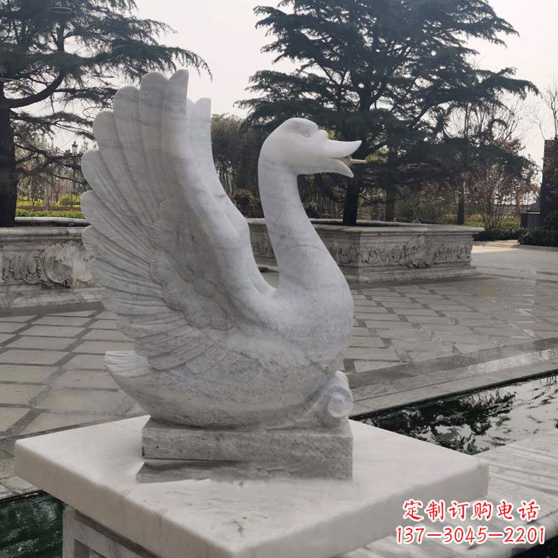 威海精致的天鹅石雕塑