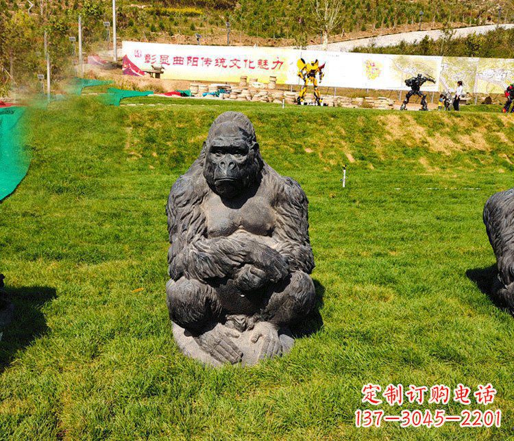 威海高端铜制巨型大猩猩雕塑